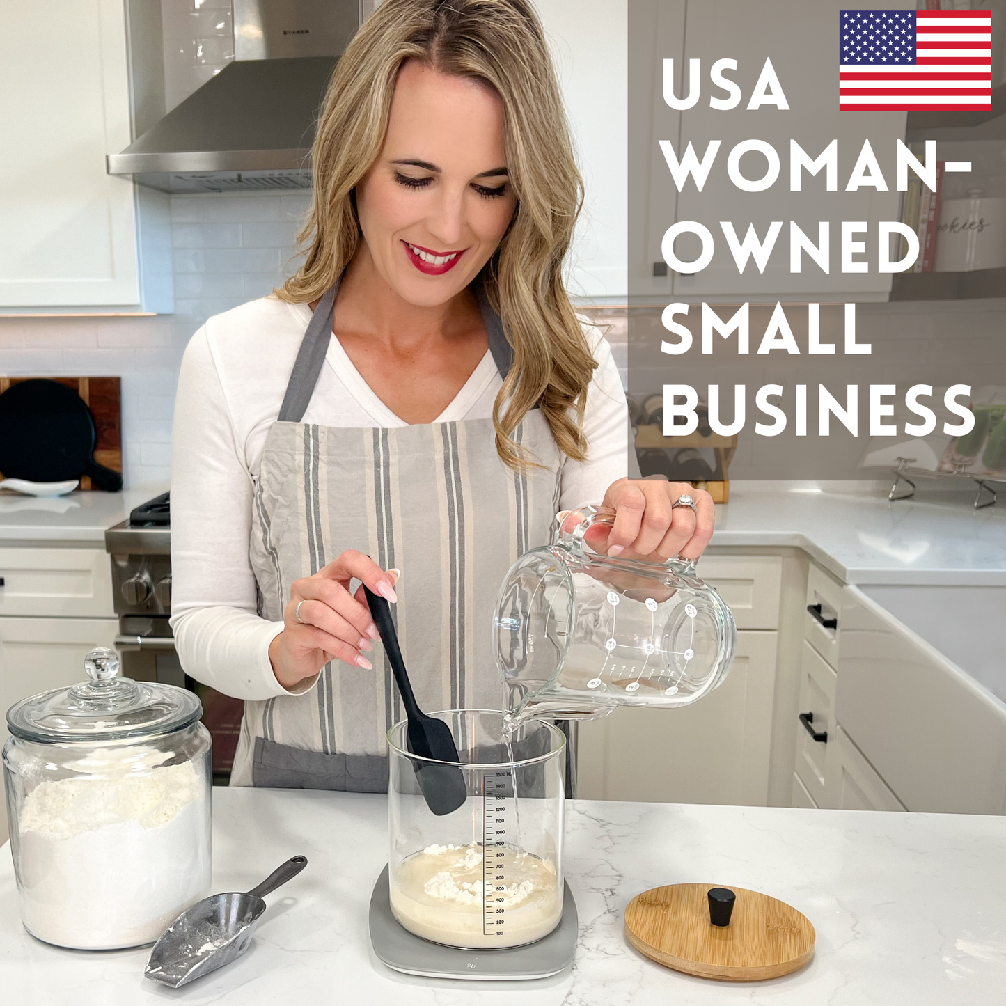50oz Beginner-Friendly Sourdough Starter Kit with Breathable Lid – Easy Clean, Stylish Sourdough Jar with Simple Instructions