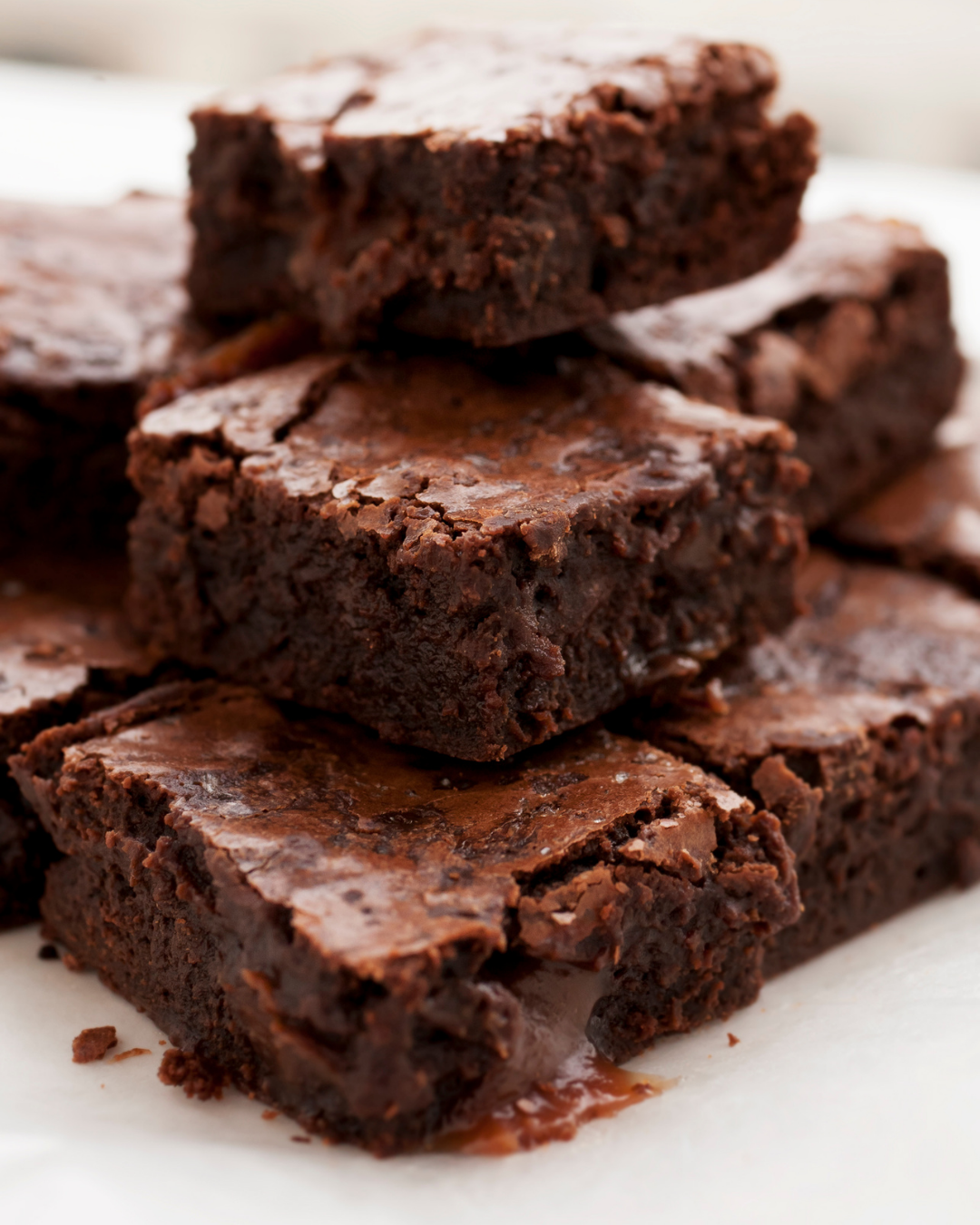 sourdough brownie stack